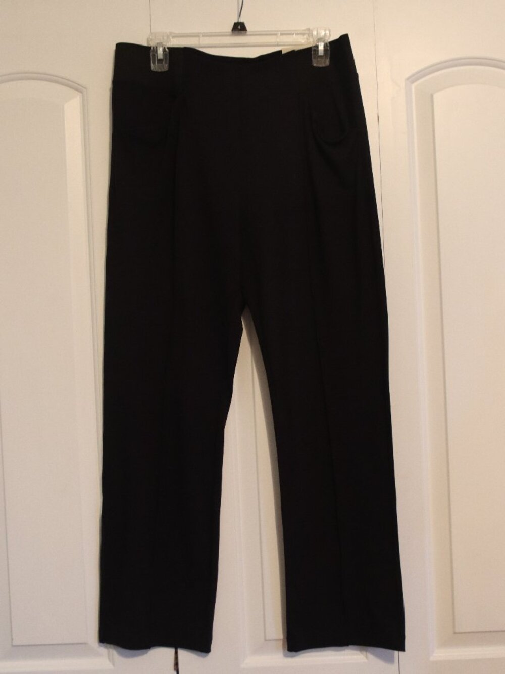 Soft Surroundings Mini Boot Full Length Black Pull on Pant SIze Petite XL